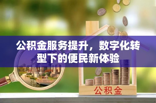 三义公积金服务提升，数字化转型下的便民新体验